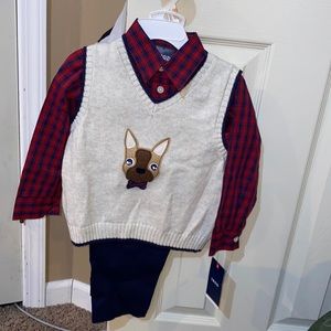 Brand new with tag IZOD toddler boy outfit. Size 2t.